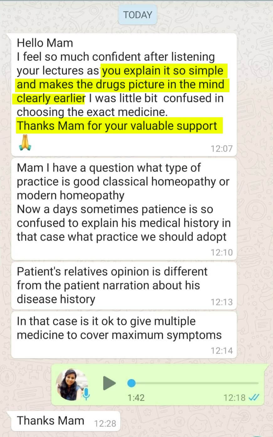 WhatsApp learner feedback 18
